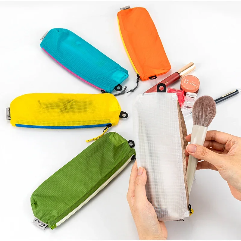Travel Storage Bag Portable Lightweight Makeup Brush Pouch  Zipper Makeup Tools Organizer  Women Men Multi-purpose Travel Bag