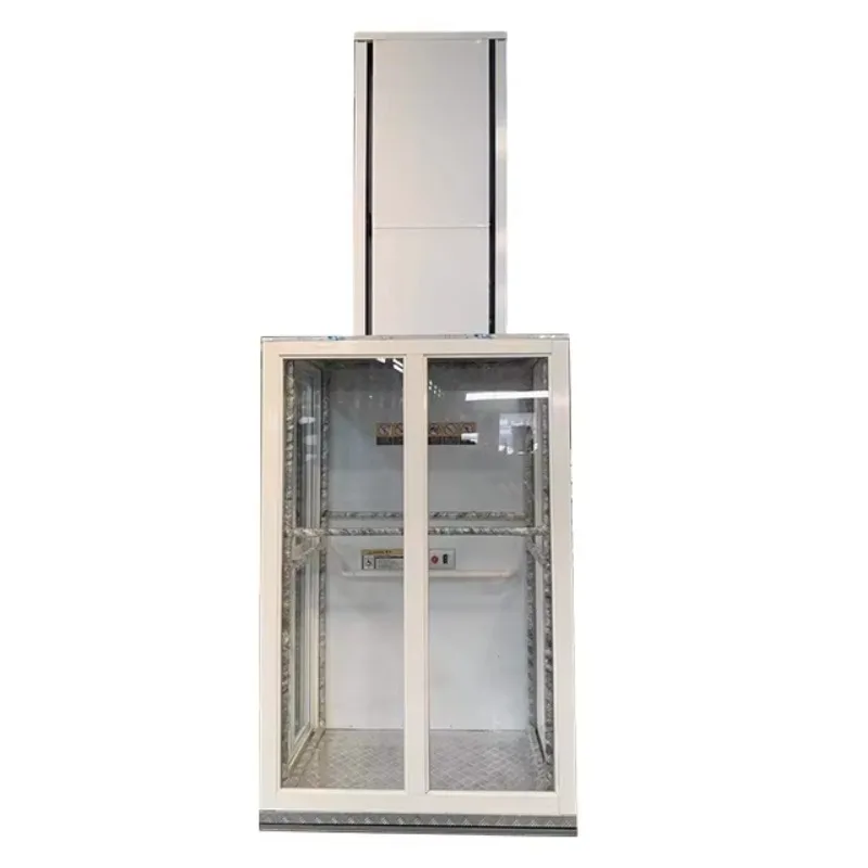 Residential Home Elevator Hydraulic Lift Platform For Disabled Elderly Wheelchair 400kg Loading 3 Floors Indoor Outdoor Use