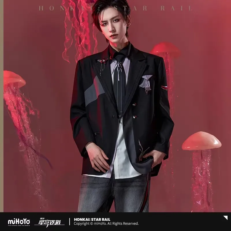 [Genuine] miHoYo Game Evernight Coat Honkai Star Rail Evernight Theme Suit Clothing Top Windbreaker Jacket Cosplay Xmas Gifts