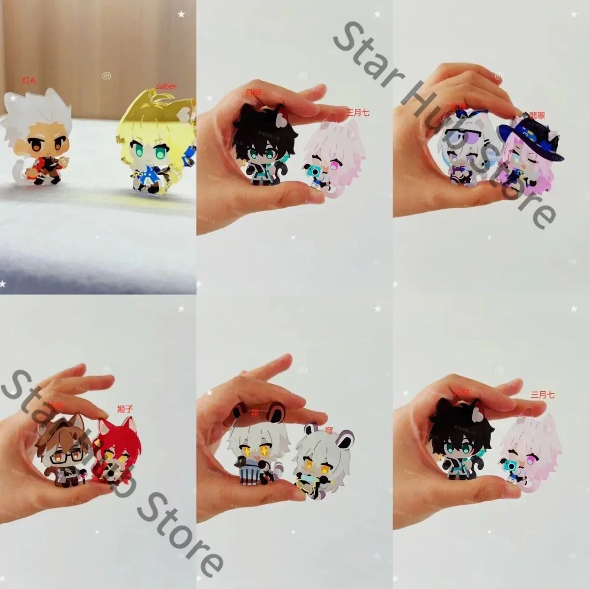 Honkai: Star Rail Dan Heng Evernight Cyrene  Acrylic Colorful Window Display Standing Sign Colleagues Cosplay Souvenir Gifts