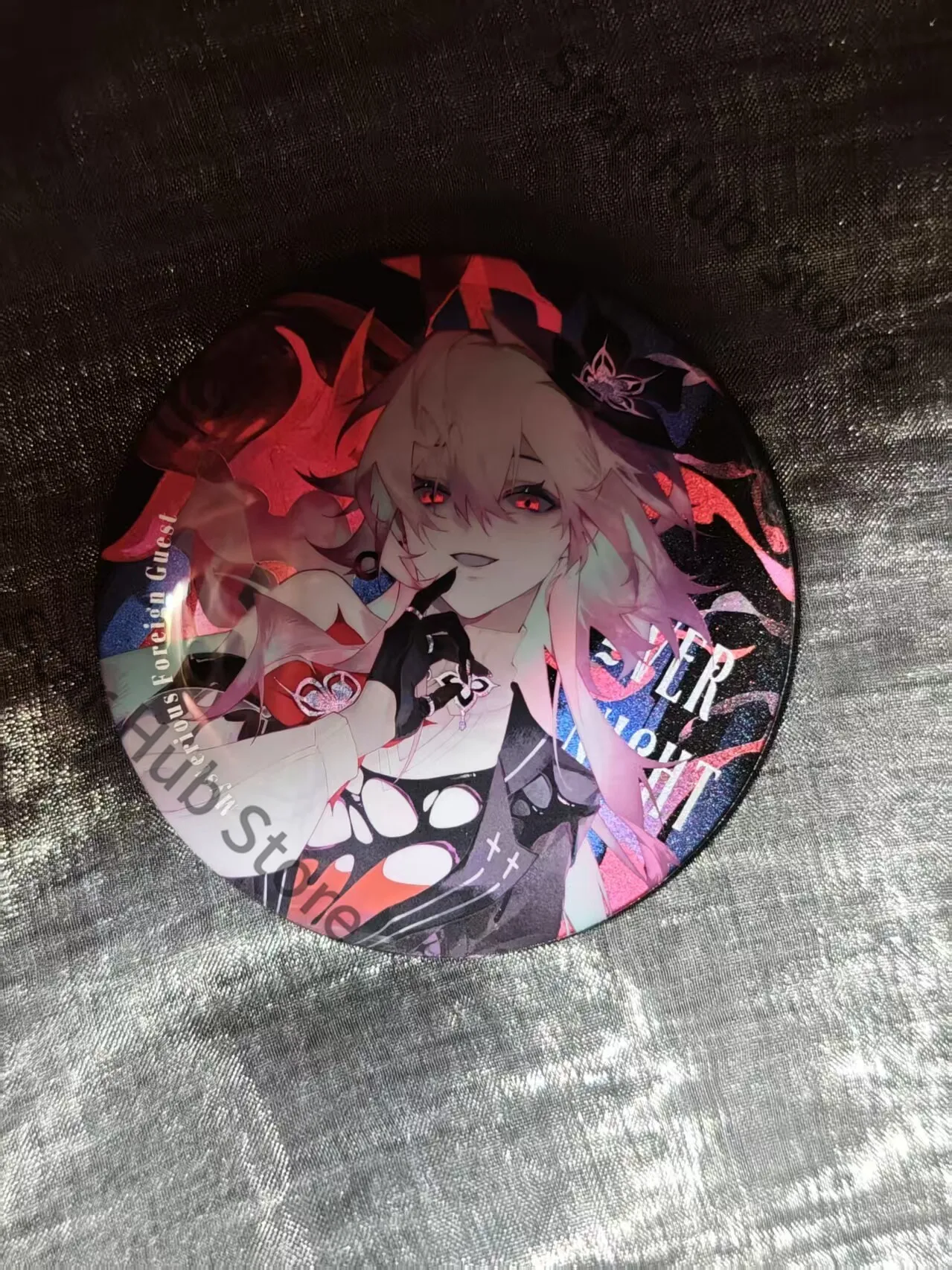 Honkai: Star Rail March 7th Evernight Double Flash Badge Postcard Laser Ticket Coloured Paper Cosplay Colleagues Souvenir Gifts
