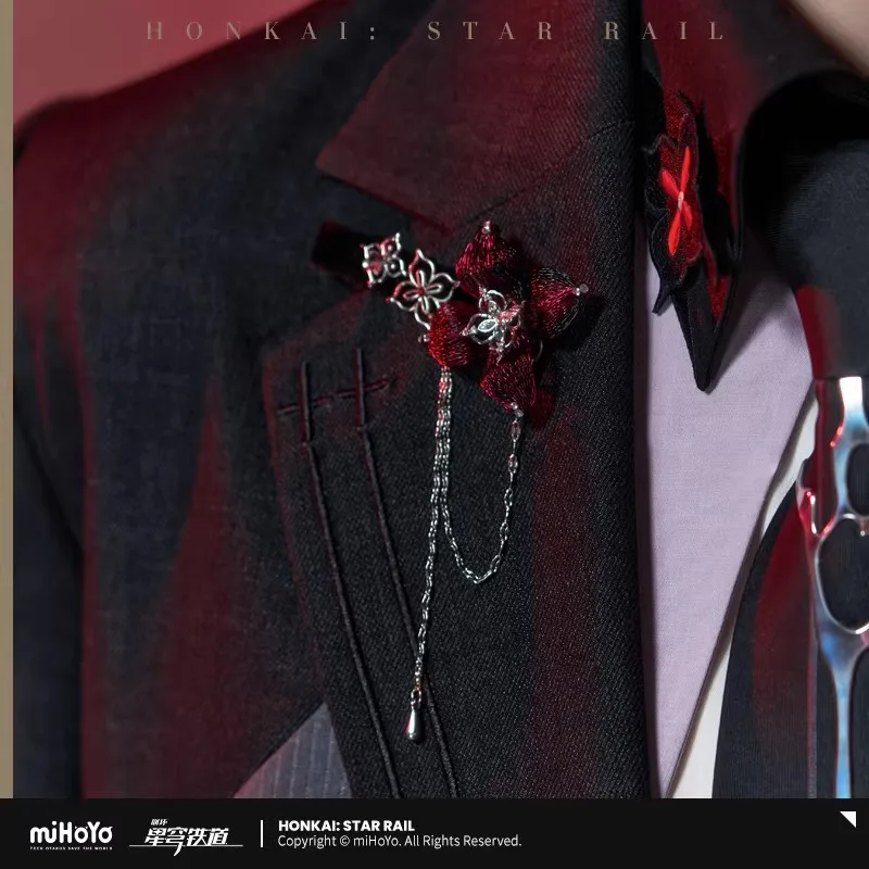 [Genuine] miHoYo Game Evernight Hairpin Honkai Star Rail Evernight Theme Brooch Anime Accessory Ornament Cosplay Halloween Gifts