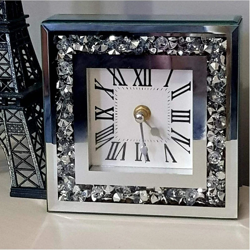 Retro Desk Clock Simple Silent Table Clocks Nordic Living Room Table Clocks Elegance Interior Decor Home Accessories Desk Clock