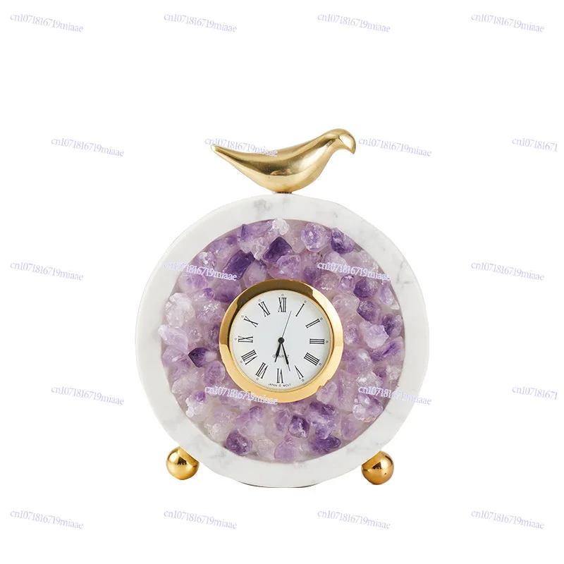 Clock ornaments are simple and modern, light luxury, Nordic style decorations, fashionable clock table decorations
