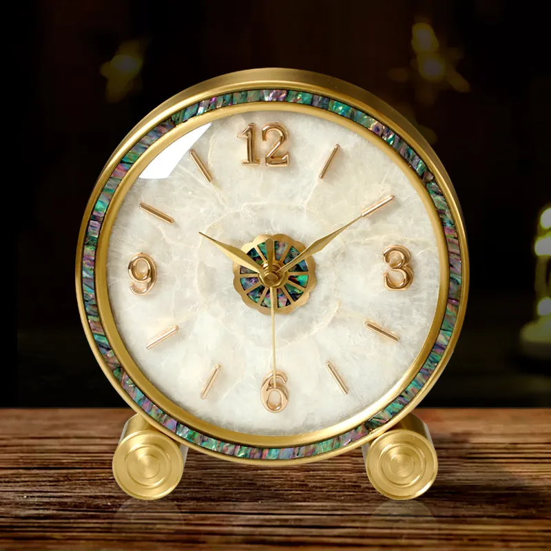 Metal Luxury Table Clock Fashion Unique Round Gold Cute Nordic Digital Clock Living Room Modern Orologio Da Parete Room Decor