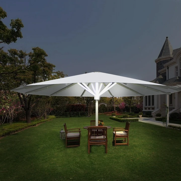 ATV&UTV7M Outdoor Furniture LED Umbrella Parasol Umbrella Supplier Outdoor Large Patio Big Cafe Hotel Umbrella Outdoor for Resta