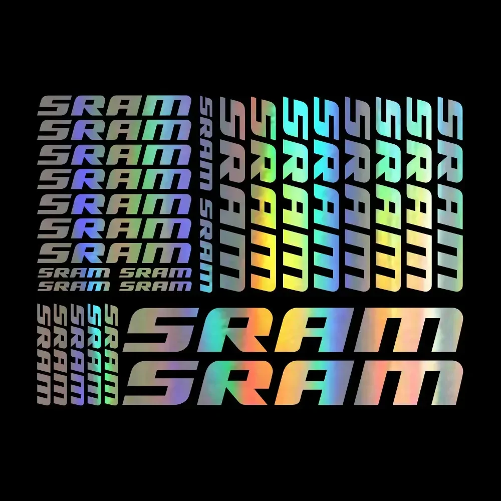 Car Sticker Compatible for SRAM Vinyl Decal Stickers Sheet Bike Frame Cycle Cycling Bicycle Mtb ,30CM