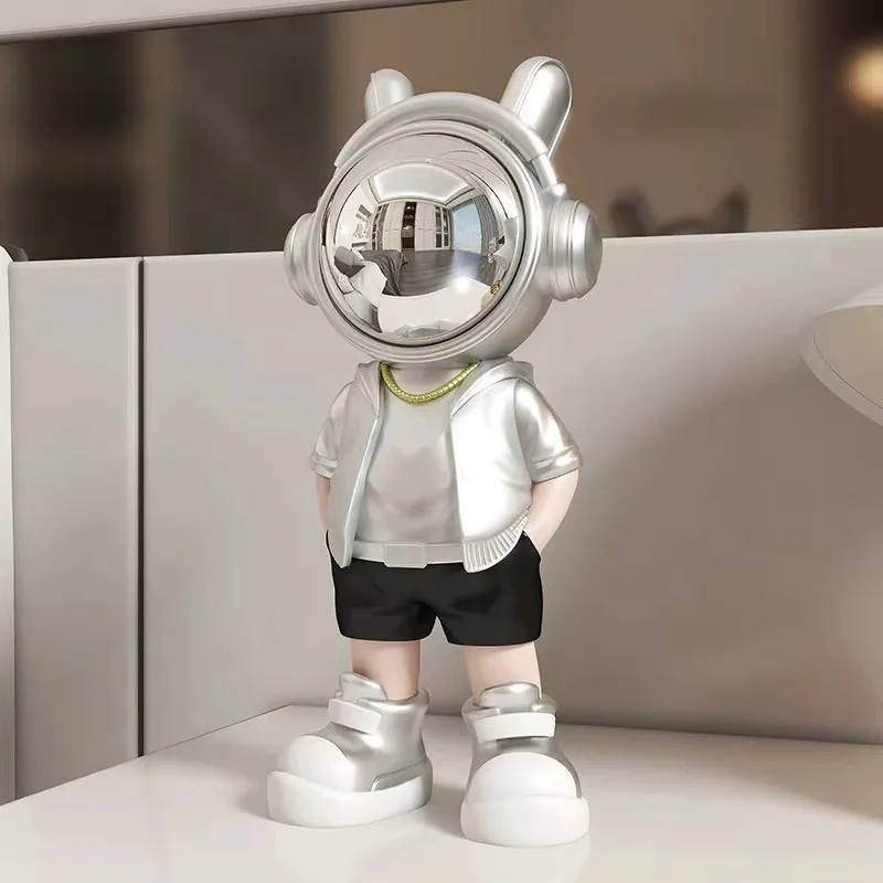 Creative Astronaut Resin Astronaut Image Light Luxury Decoration Image Statue Desktop Design Astronaut Image Ornament
