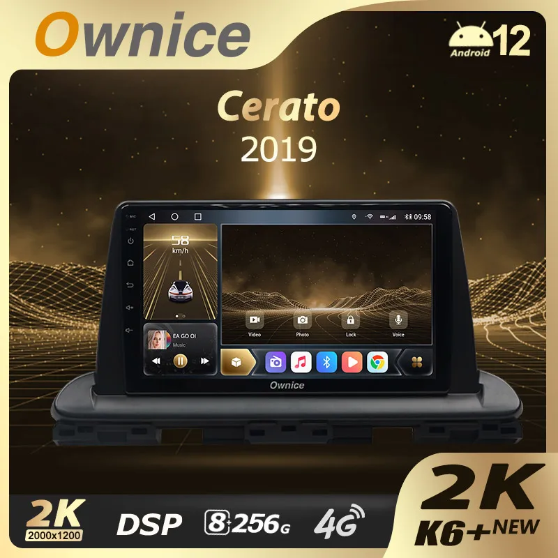 Ownice K6+ 2K for Kia Cerato 4 IV 2018 - 2021 Car Radio Multimedia Video Player Navigation Stereo GPS Android 14 No 2din 8+256G