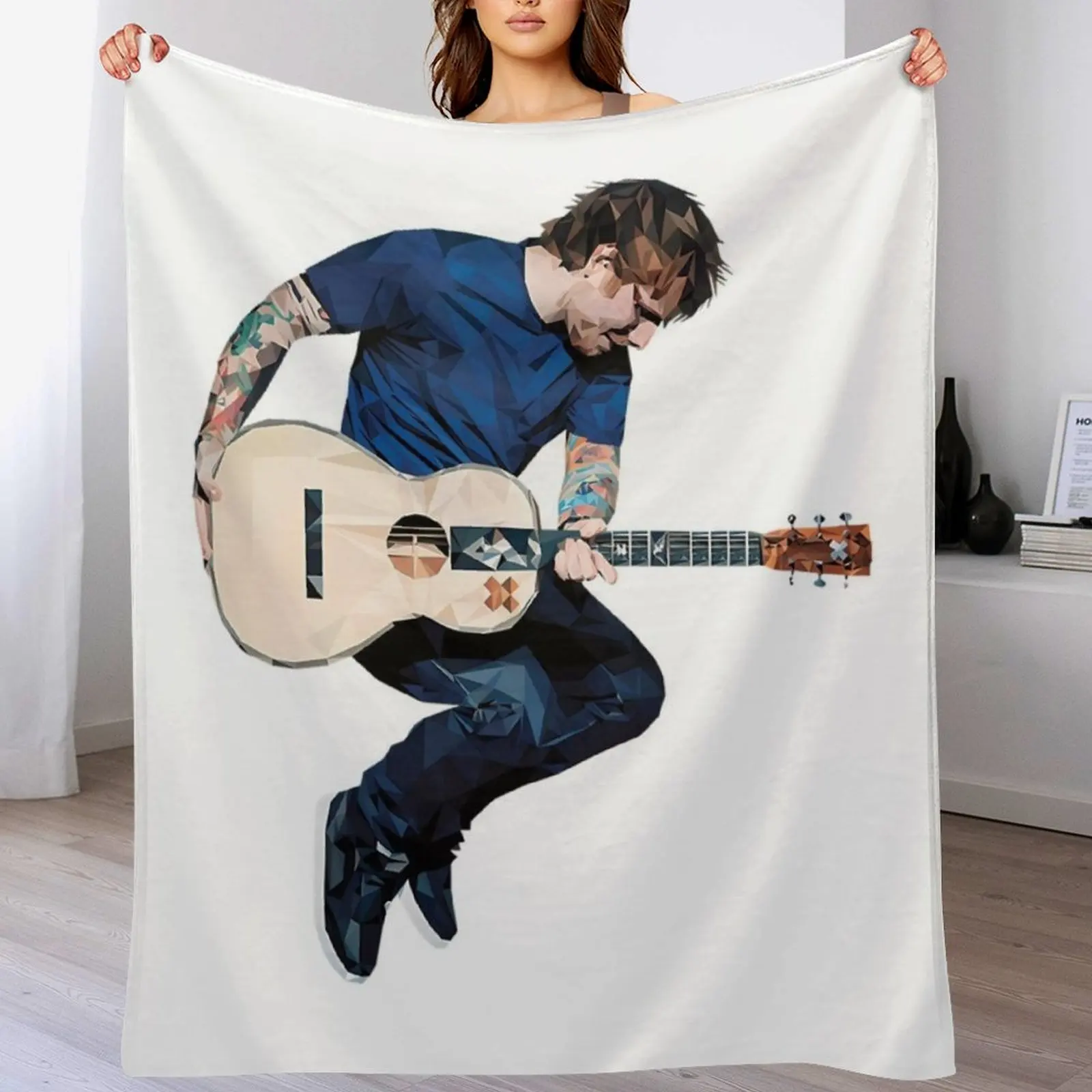 Ed Vintage - Ed The Mathematics Tour 2023 Throw Blanket Modern Design Soft Blanket for Home Decor