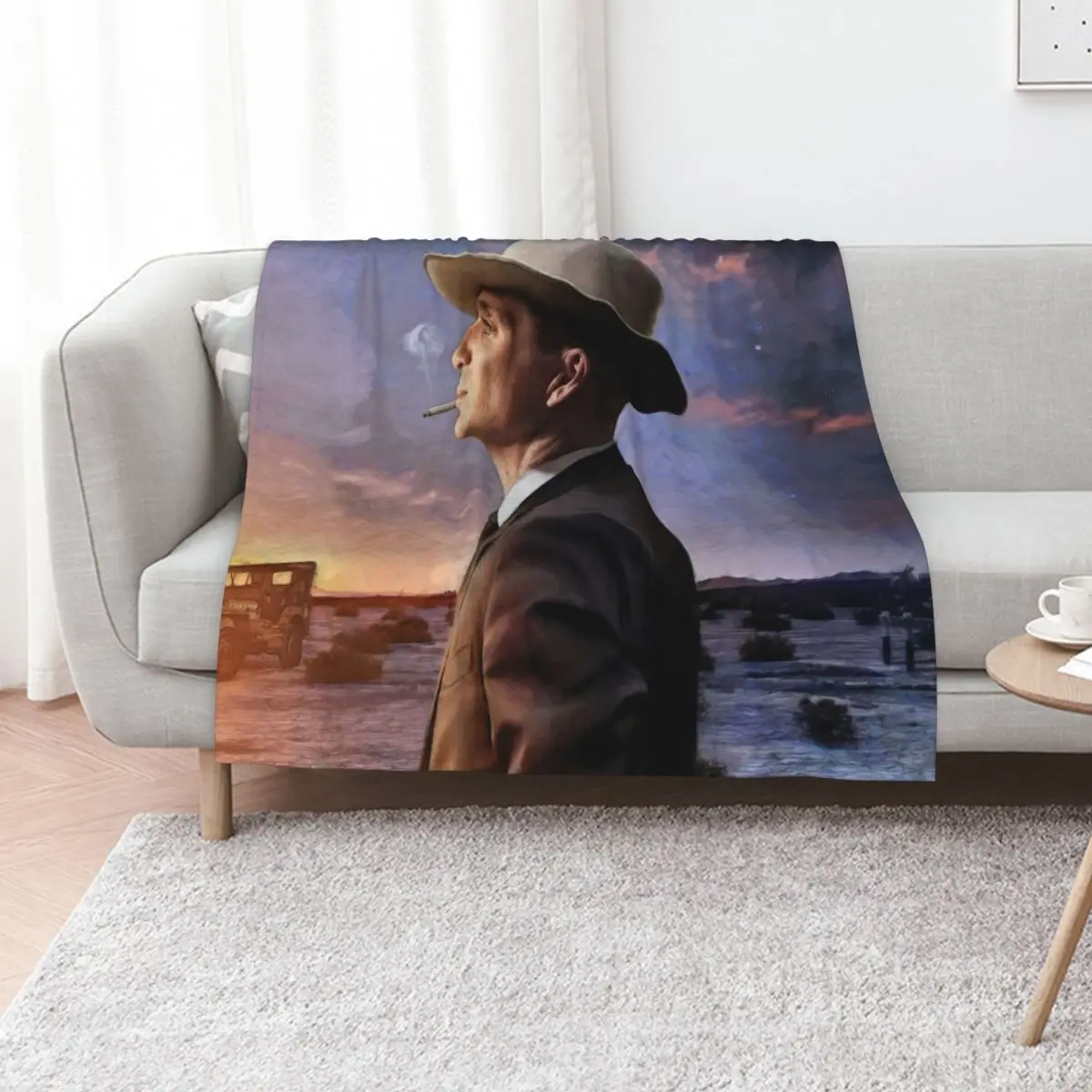Oppenheimer (2023) Cillian Murphy Throw Blanket Camping warm winter For Decorative Sofa Stuffeds Luxury St Custom Blankets
