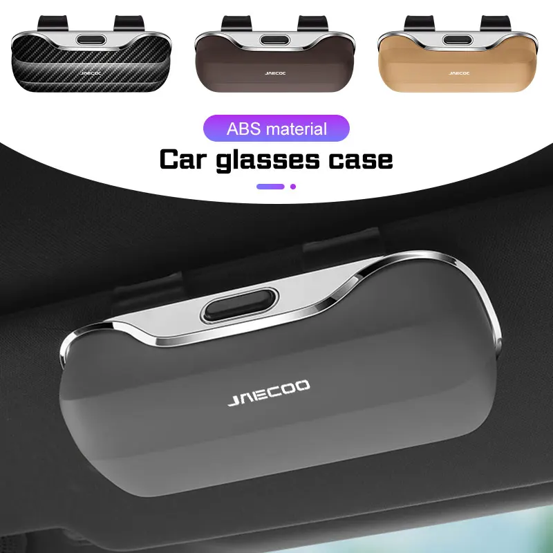 2026 Car Visor Glasses Box Portable For Chery Jaecoo J7 J8 2023 2025 Universal Sunglasses Holder Eyeglasses Case Car Accessories