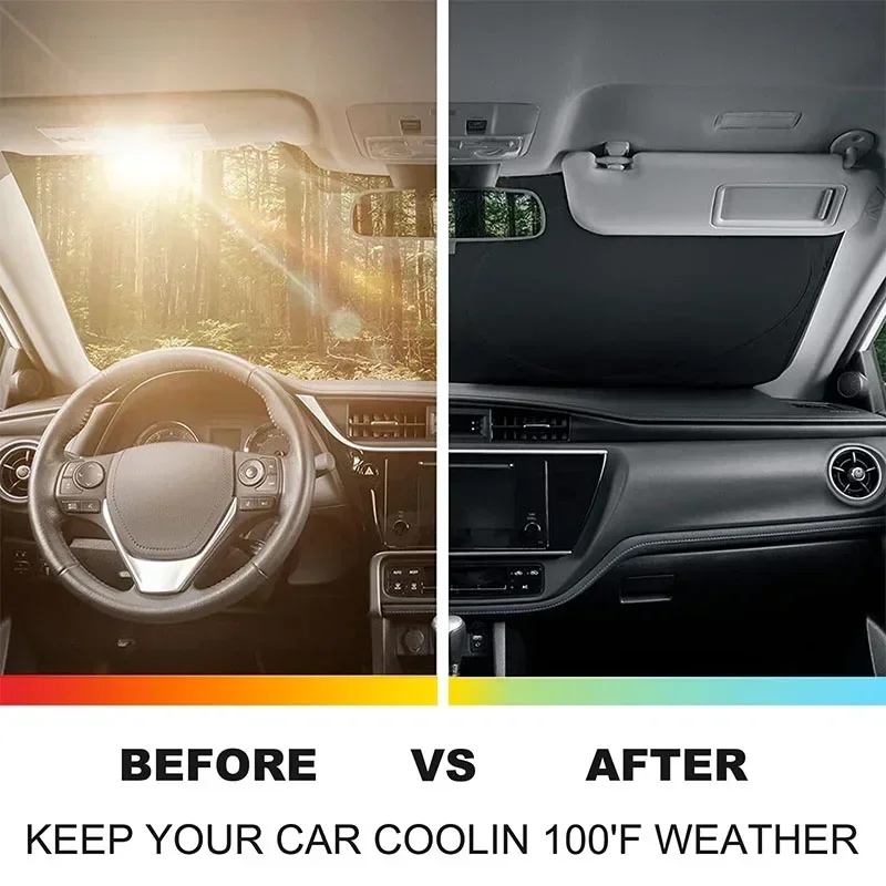 For BMW X1 iX1 U11 2023+ Aluminum Foil Car Front Windshield Foldable Sunshade Portable Anti-UV Sunshade Car Interior Accessories