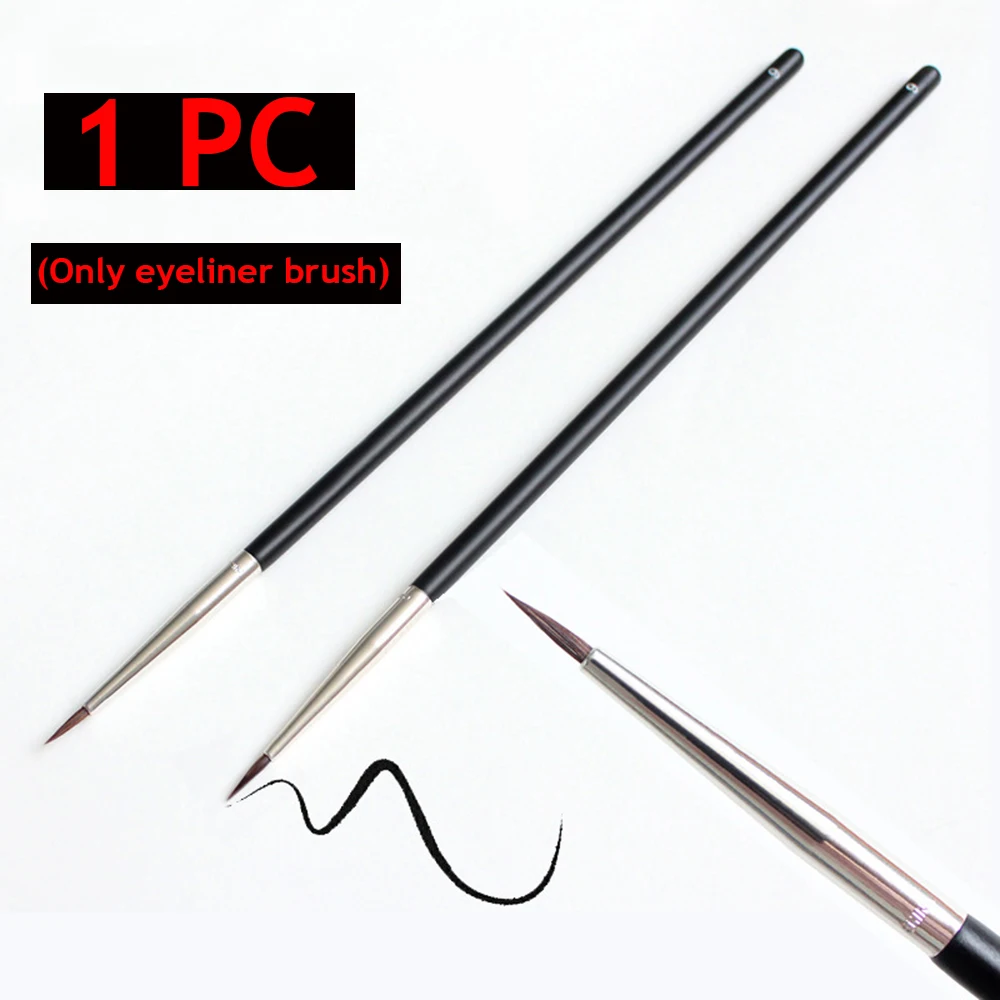 Beauty Makeup Brushes Fine Eyebrow Cream Brush Eyeliner Pen Black Eyeliner Brush Mink Hair