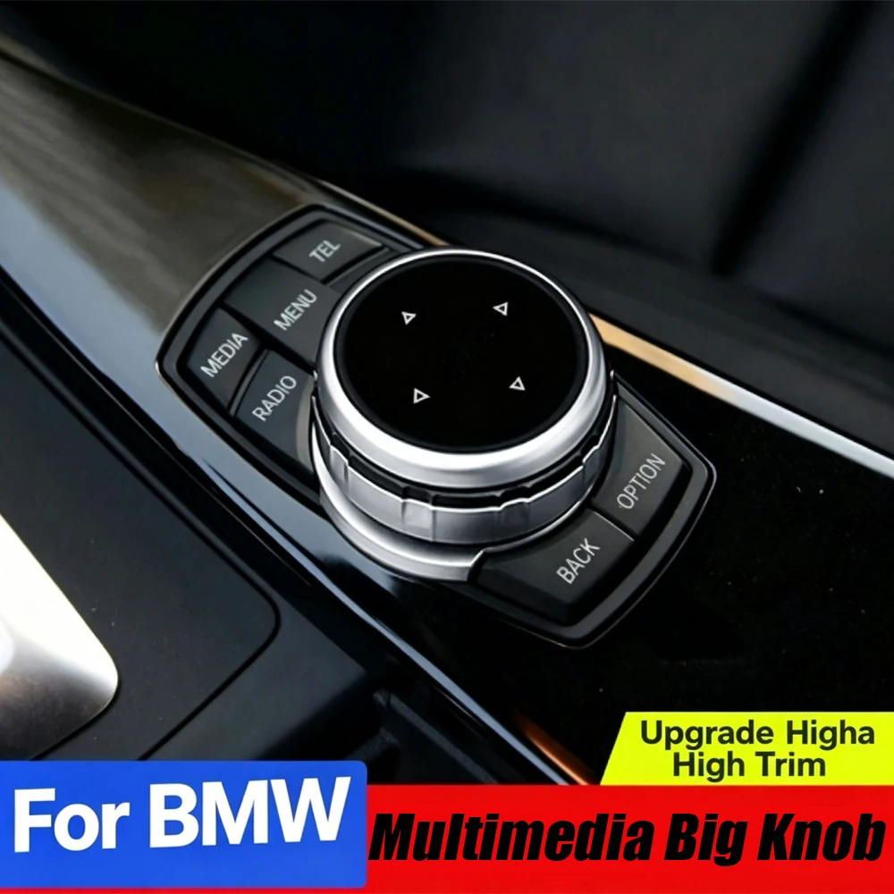 Large IDrive Controller Knob Cap For BMW E90 E60 F10 F20 F25 X1 X5 X6 Multimedia Button Knob Replacement