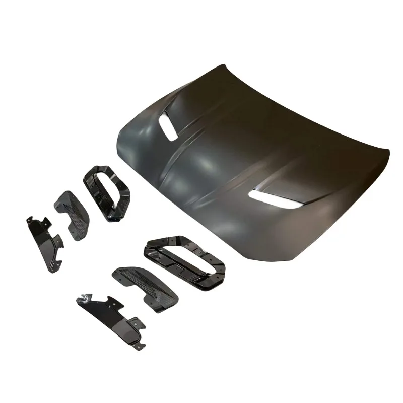 TH Professional 5 Series F10 11-17 CS Engine Bonnet Gloss Black/Carbon Look Iron Easy Installation Replacement New Condition