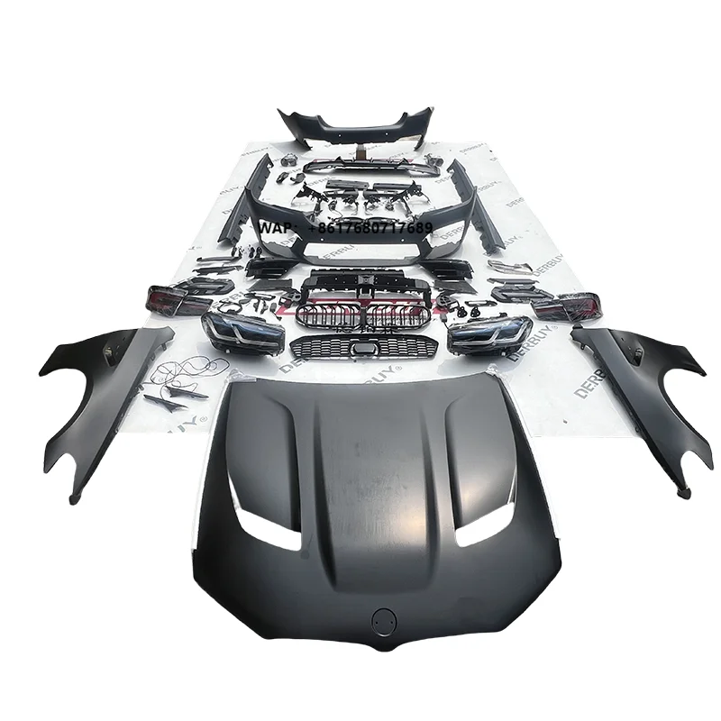 High Auto Modification for F10 G30 LCI CS Model 5 Series Bodykit Upgraded Facelift Bumper Headlamp Bonnet Easy Installation