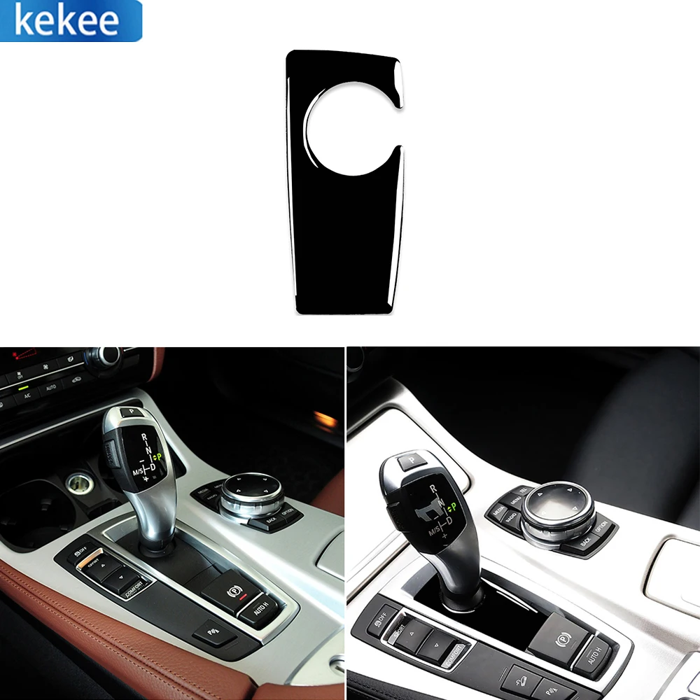For BMW F07 F10 F25 F26/5 Series GT X3X4 2009-2016 Piano Black CD Under Gear Knob Car Interior Trim Accessories Sticker
