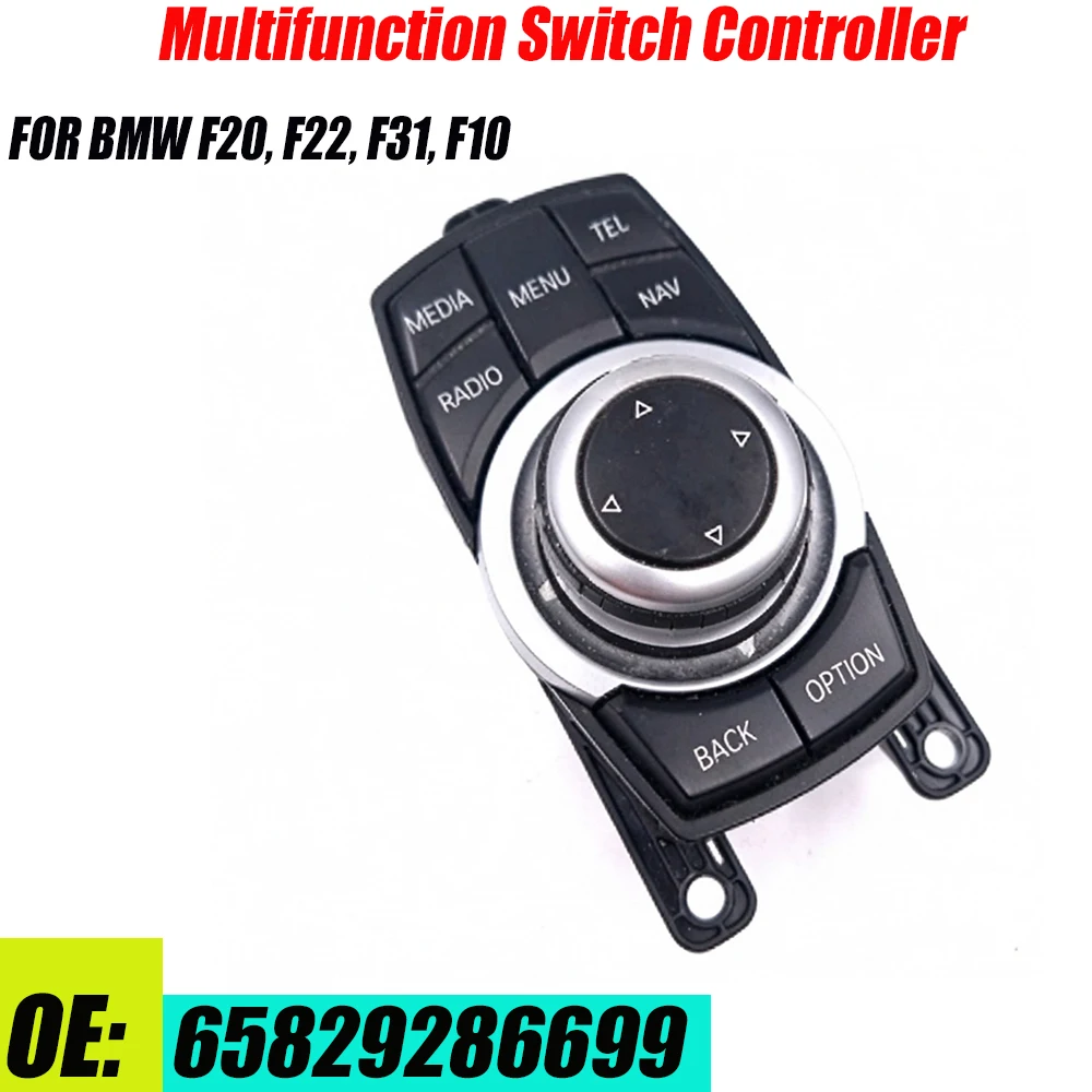 iDrive Media Controller Joystick Knob For BMW F10 F11 F07 F01 F02 F25 Central Console Multimedia Switch Button 65829286699