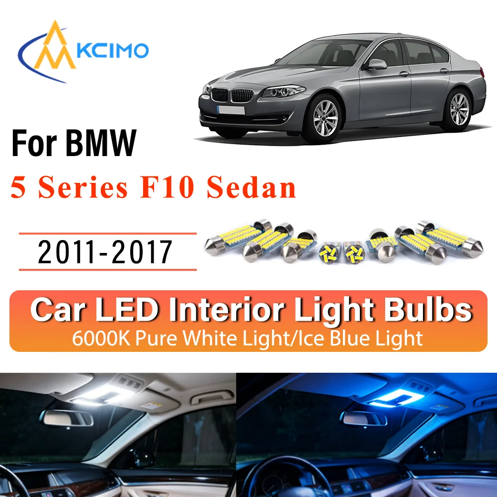 Two Colors Light Bulb Suitable For BMW 5 Series F10 Sedan 2011-2017 Premium Bright Easy Install Error-Free LED Mirror Lights