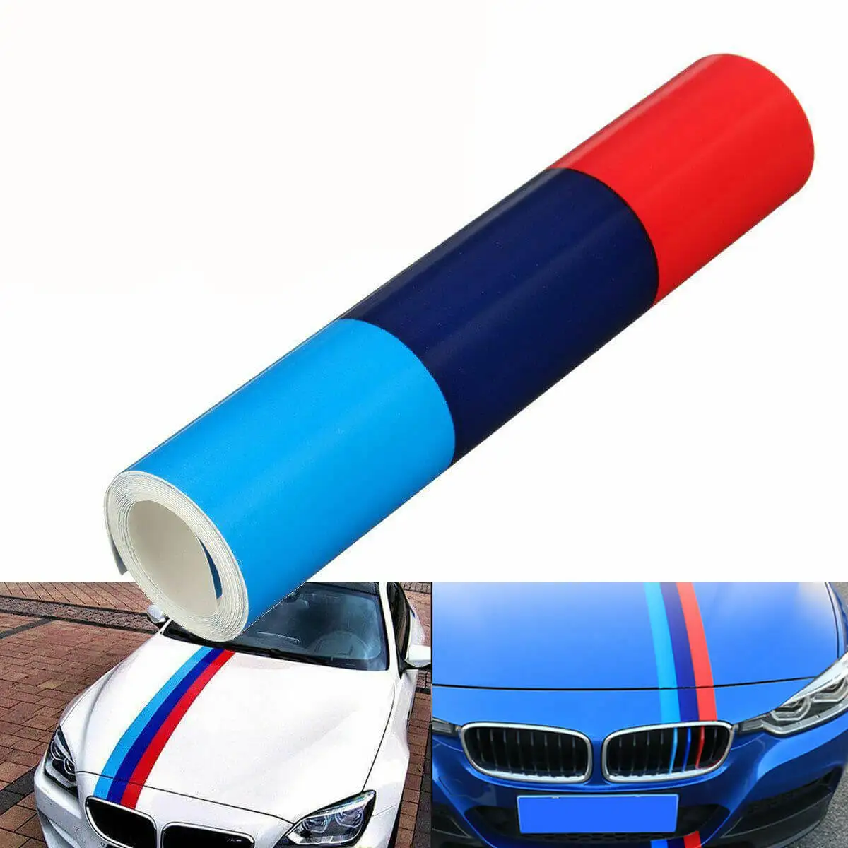 For BMW 3 4 5 7 Series 3GT 5GT 6GT F30 F34 F36 F10 G30 G11 G20 G32 M 3 Color Universal Car Sticker Vinyl Decal Sticker Strip