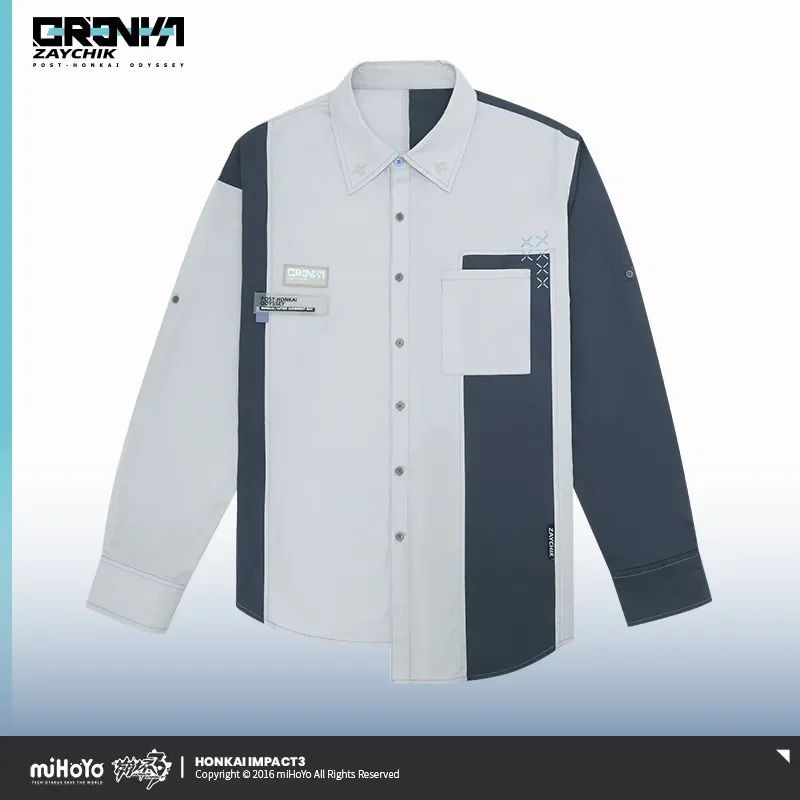 [Genuine] miHoYo Game Bronya Shirt Honkai Impact 3 Bronya Silverwing: N-EX Theme Long Sleeves Casual Top Coat Cosplay Xmas Gifts