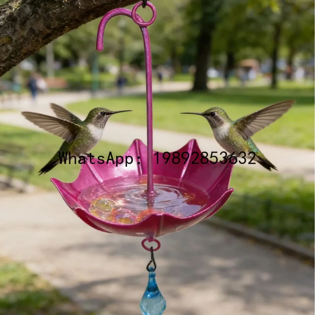 Zz iron bird feeder  bird watering feeder  garden decoration  hanging style   bee & butterfly design