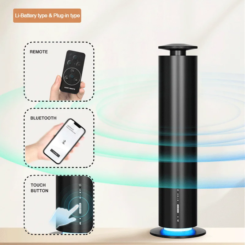 JQNING Smart Essential Oil Diffuser Office Aromatherapy Machine Battery Aromatherapy Machine Home Electric Aromatherapy Machine