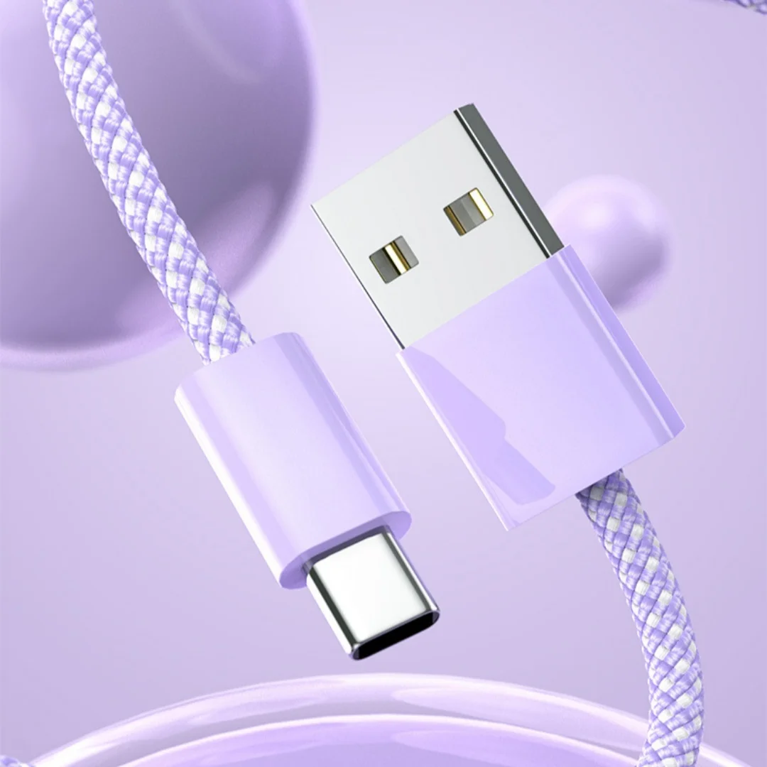 ANSEIP USB to Type C Cable 60W For Huawei P40 Honor Cord For Xiaomi Redmi 1M/2M/3M Fast Charging Type-C Charge Braided Data Line