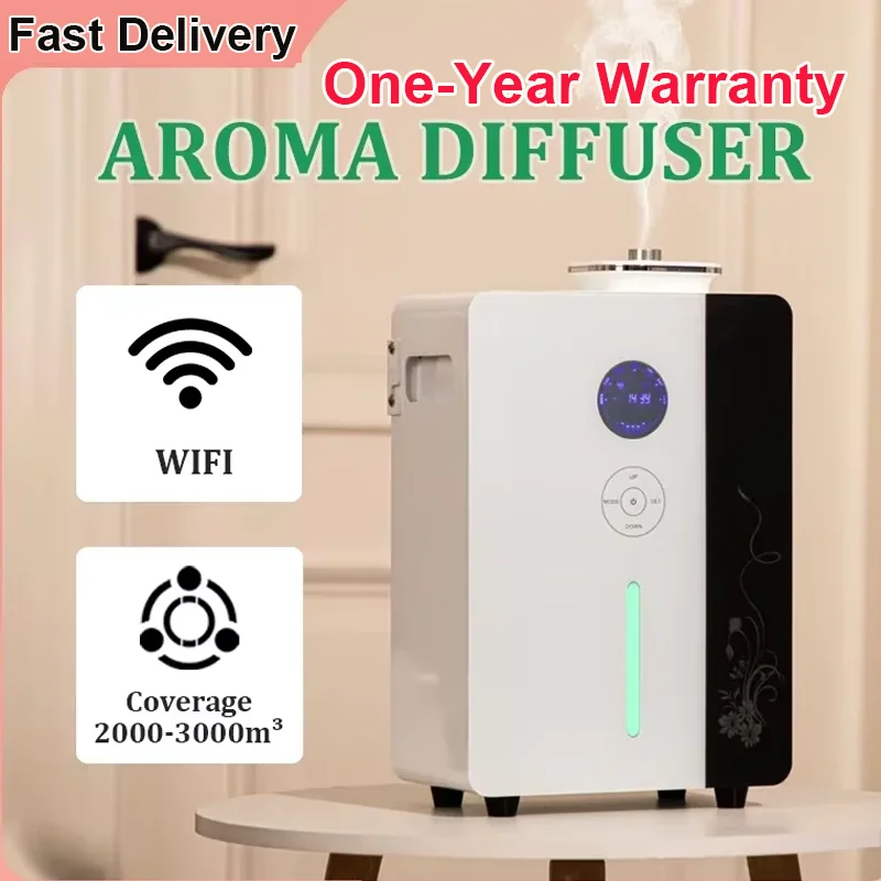 WiFi Electric Aroma Diffuser 3000m³ Scent Machine Essential Oil Diffuser Smart Air Freshener Aromatherapy Home Hotel Office