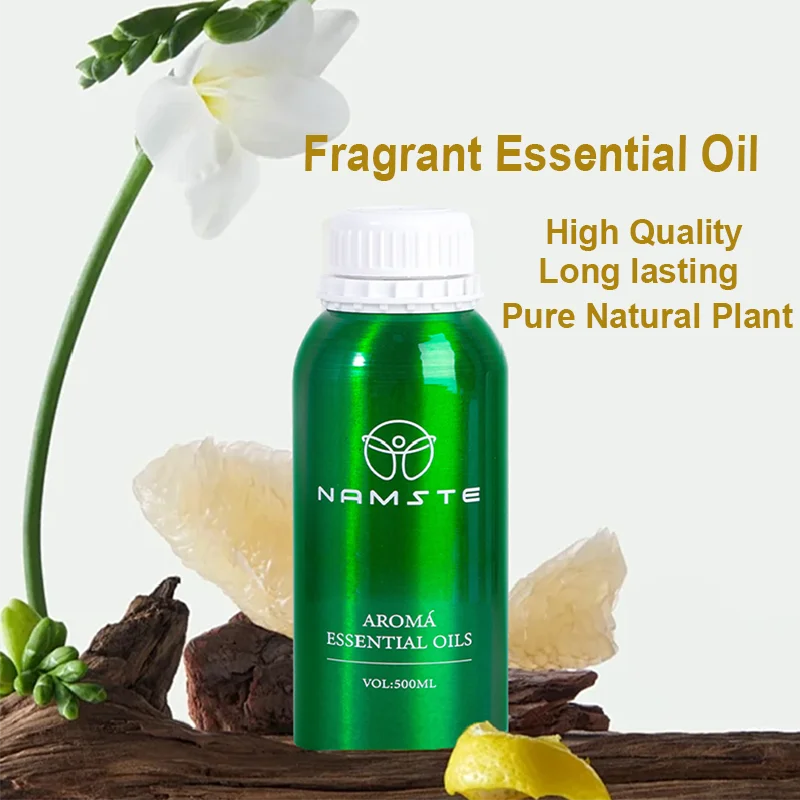 NAMSTE 500ml Aroma Fragrance Oils Flower And Fruit Series Scent Machine Essential Oil Diffuser For Home Hotel Office Spa Hot