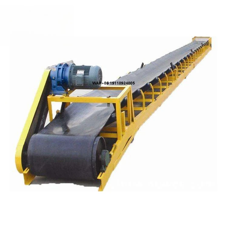 Low Price Adjustable Speed Fixed Belt Conveyor Machine for Seed Bulk Grain