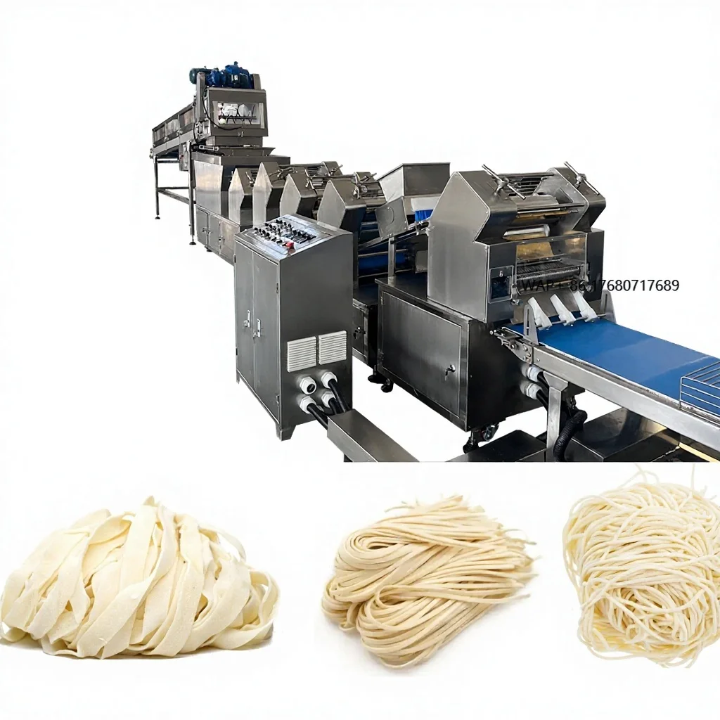 Industrial Automatic Speed Adjustable Dough Pressing Noodle Cutting Ramen Noodle Making Production Line