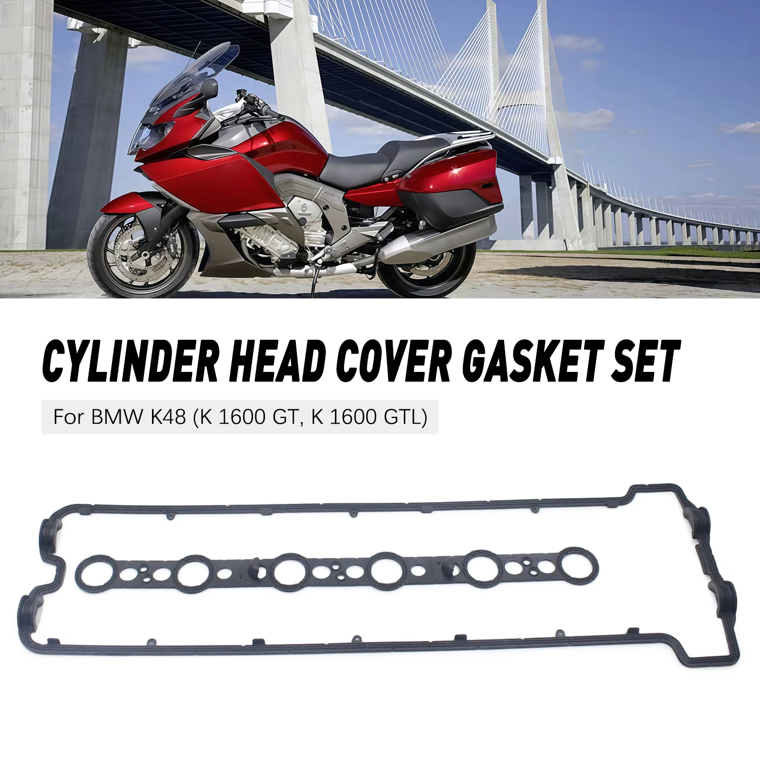 For Bmw K1600 Gt Gtl Bagger K48 K61 A40 Cylinder Head Cover Gasket Kit Seal 11127728760 Motorcycle Engine Accessories
