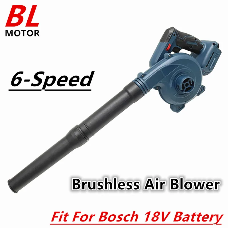 Fit For Bosch 18V Battery 2 in 1 Brushless Air Blower 6-Speed Cordless Vacuum Cleaner Electric Leaf Blower Dust Snow Blowing