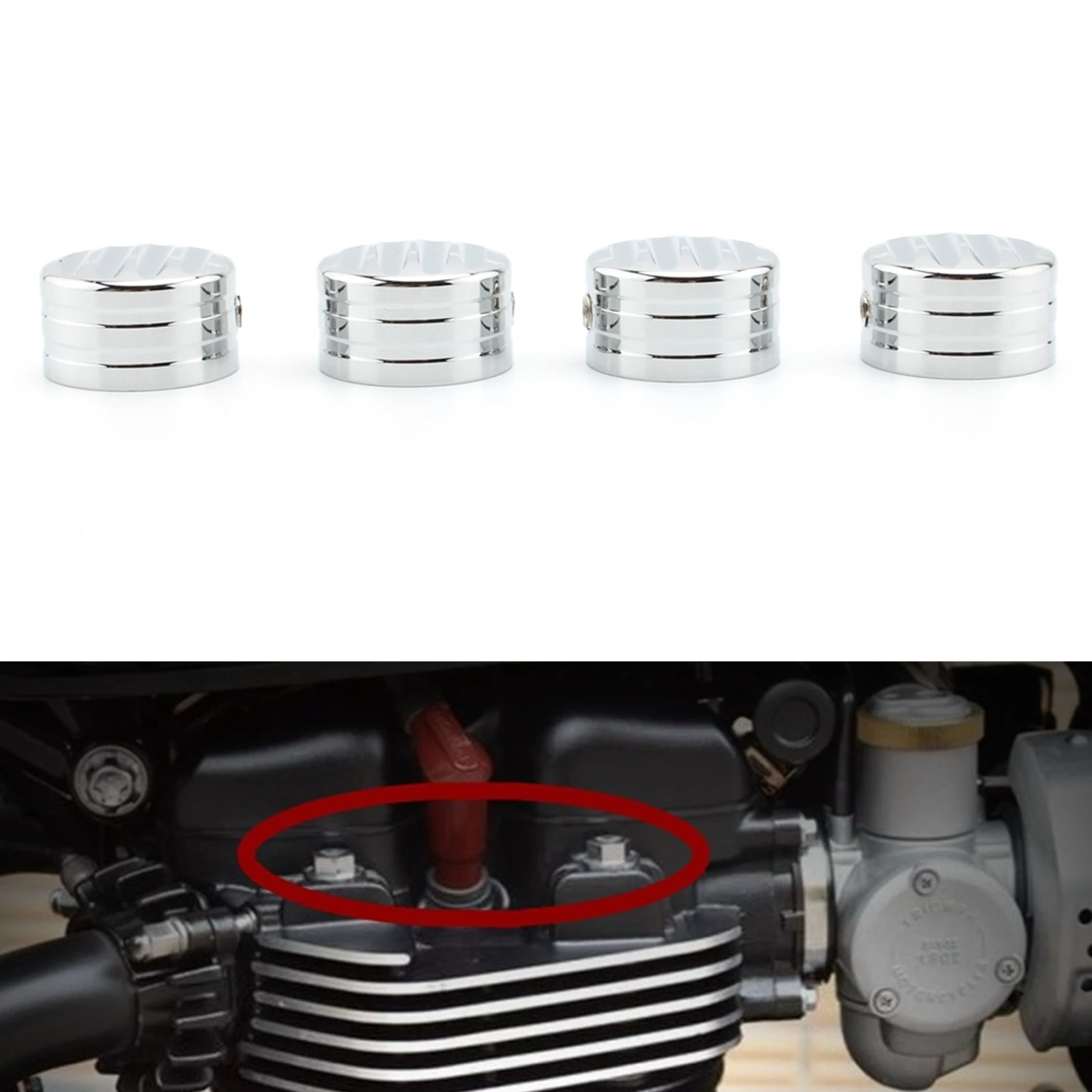 Motorcycle Engine Head Bolts Nut Covers Spark Plug Screws Kit For Triumphant Bonneville Bobo black T120 T100 Thruxton 900 EFI