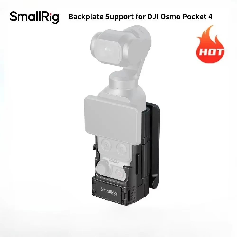 SmallRig Magnetic Folding Bracket for DJI Osmo Pocket 4P/4 Action Camera Desktop Shooting Mount, Cold Shoe Adapter 180°Damping