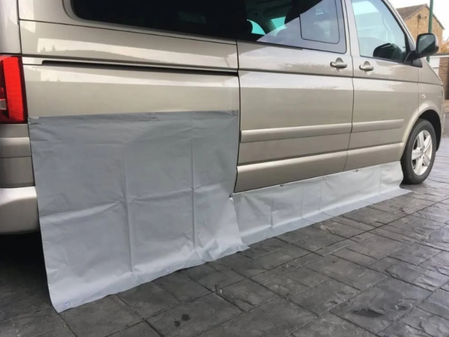 A Set Waterproof RV Awning Draught Skirt Kit With Wheel Arch Covers Wear-Resistant For Motorhomes And Campervans For VW T5 T6
