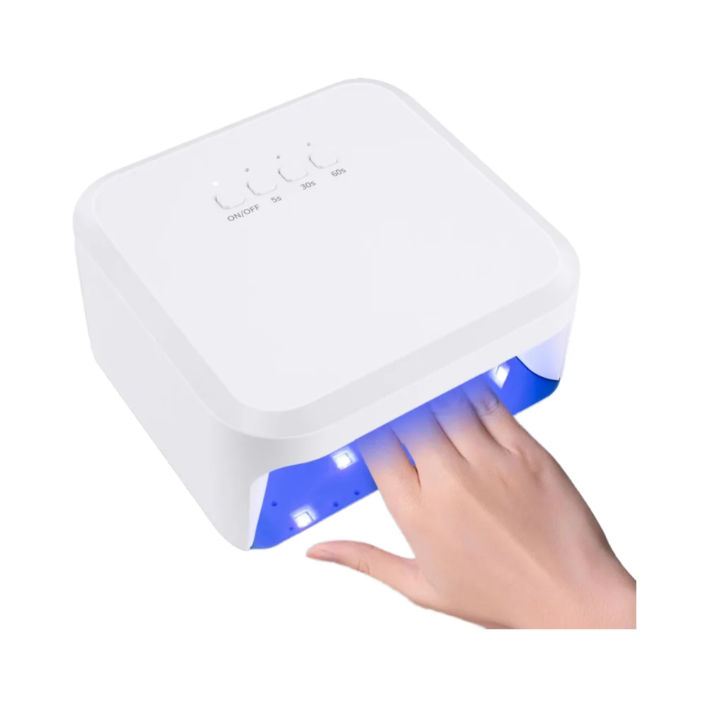 Mini 48W UV LED Nail Lamp Fast Drying Gel Polish Curing Light US EU Plug for Home and Salon Use