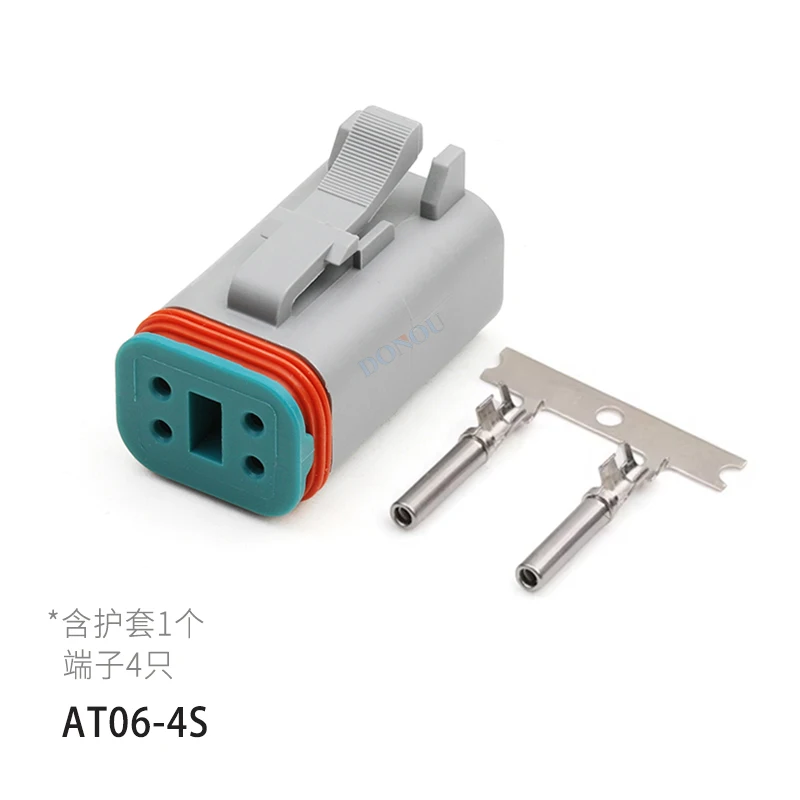 AT06-4S 4Pin waterproof automotive connector female housing for car truck sensor wiring harness