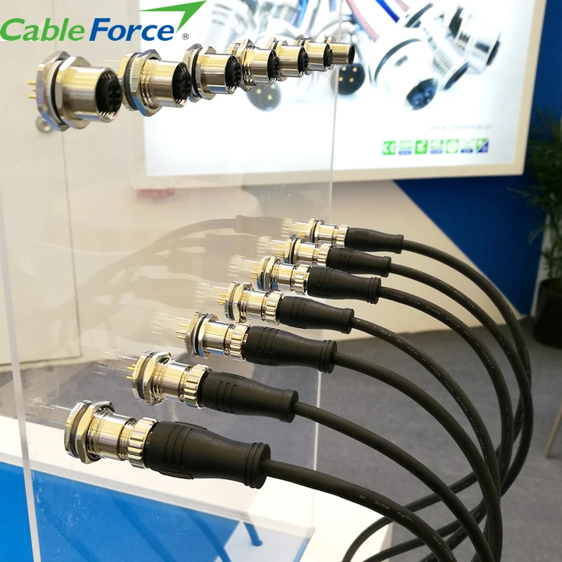 M8 Connector 4pin Waterproof Un- a Code Female M8x1.0 Screw Molded 1m PVC Cable,free End