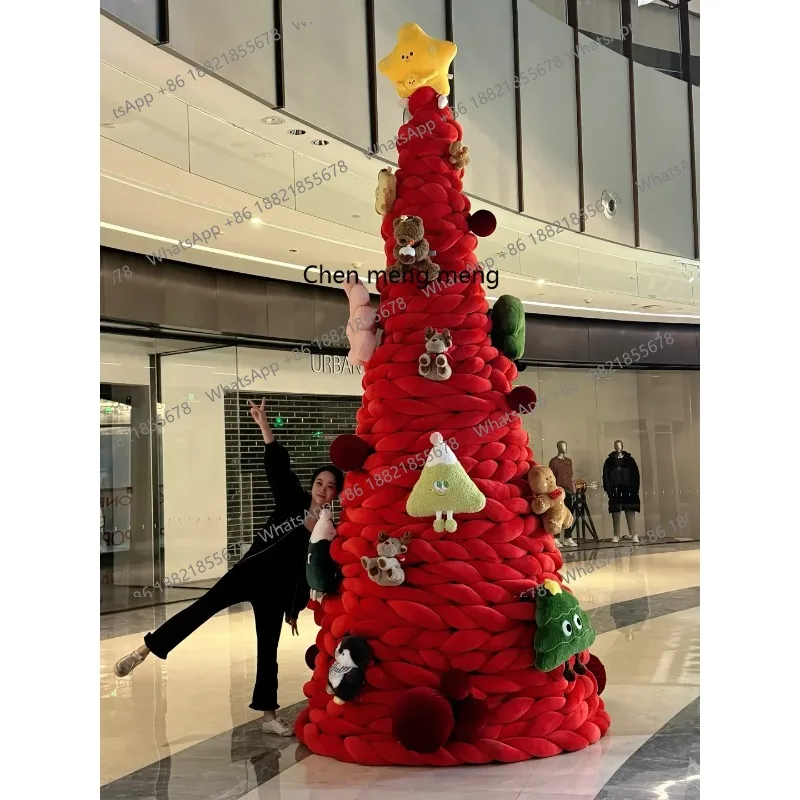 A48 Christmas decoration creative DIY Christmas tree, photo clock in the store special atmosphere full