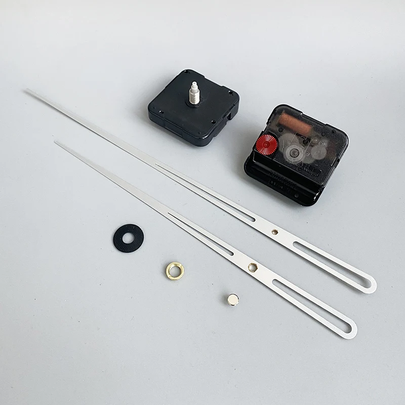 12888 Round Hole High Torque Sweep Silent Movement With Long Hands 90128#Silver DIY Clock Kits