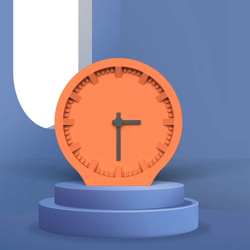 Concrete Clock pendant Silicone Mold DIY Cement Plaster Clock Mold Simple home Decoration Products molds silica gel