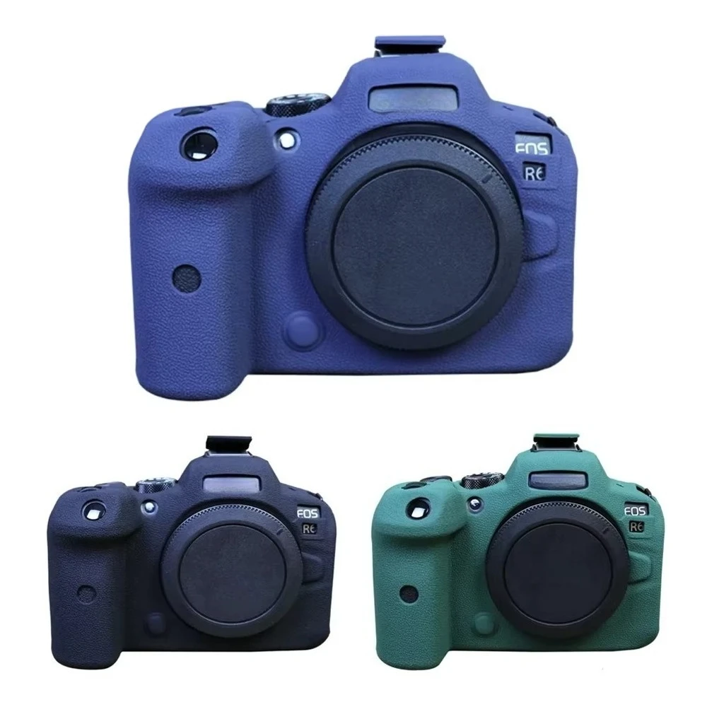 Silicone Case for Canon EOS R6 Mark II 2 Dustproof Scratchproof Soft Camera Cover Bag for Canon R6 R6II Anti-skid Skin Accessory