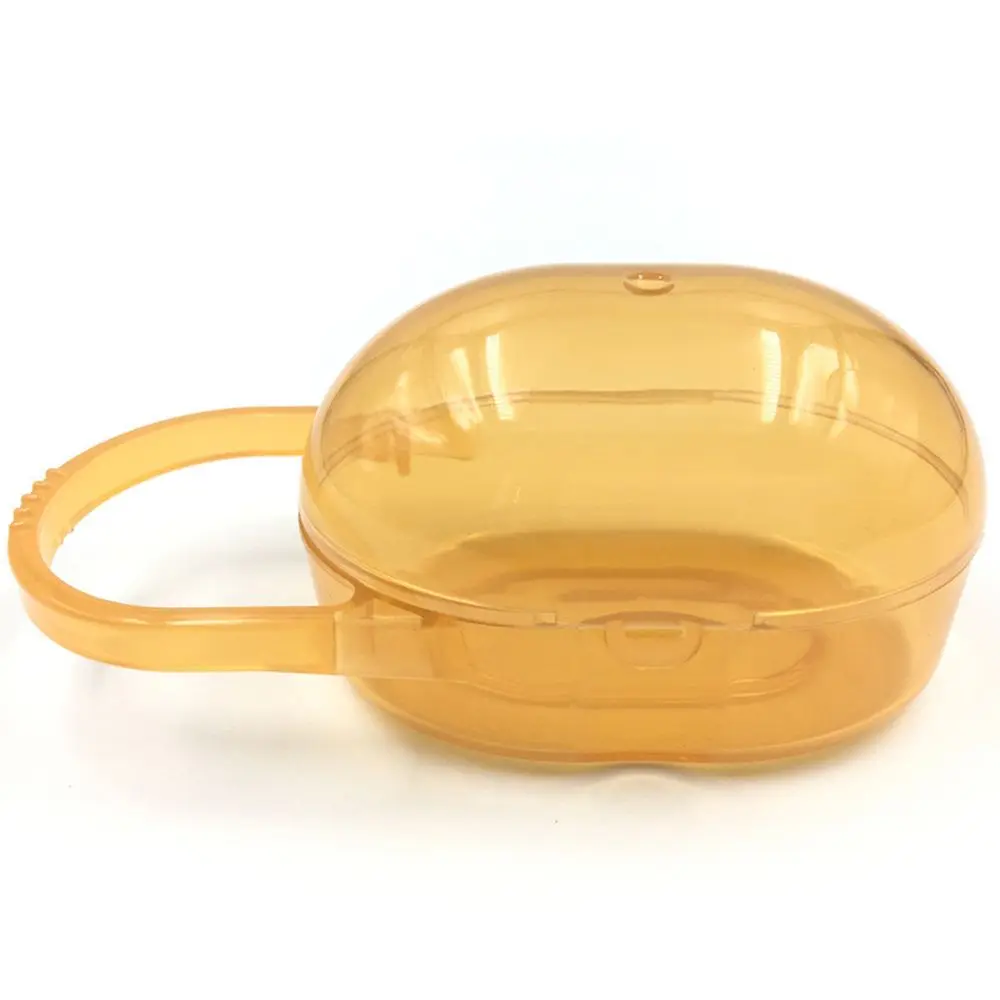 Newborn Portable Mother &  Dustproof Hanging Oval Shape Travel Storage Pacifier Case Storage Box Pacifier Box Nipple Box