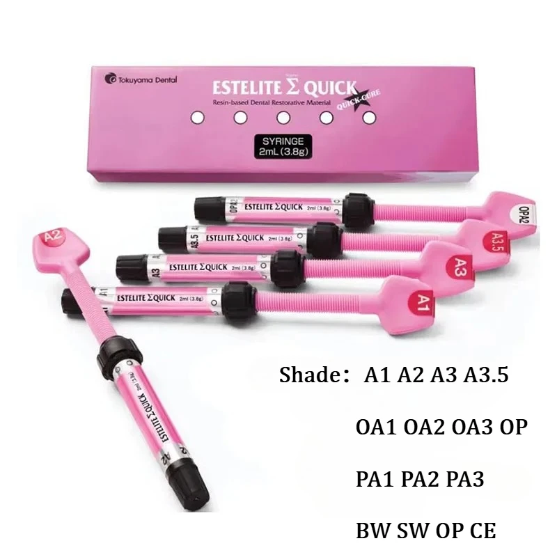 Dental Dentistry Tokuyama ESTELITE QUICK Resin Based Syringe Dental Lab Restorative Material Dental Light Curing Composite Resin