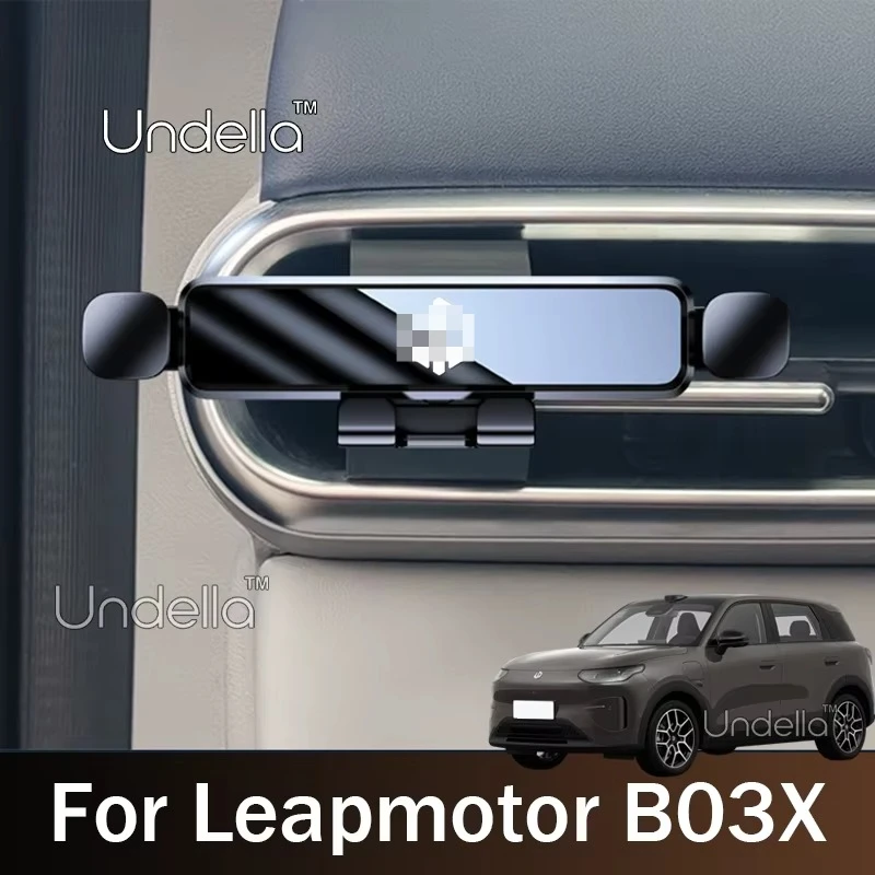 Phone Holder Vehicle For Leapmotor B03X 2026 2027 Interior Styling Bracket Stand Rotatable Support Mobile Car Accessories