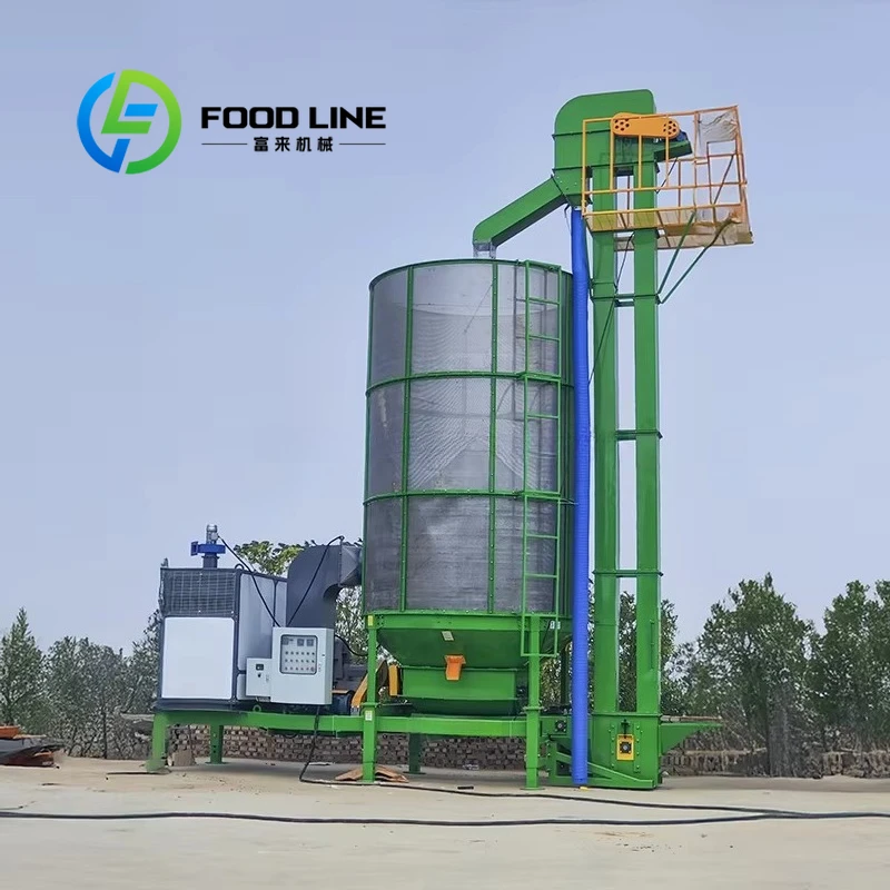 Continuous Grain Drying Machine Non Stop Feeding And Discharging Improve Efficiency For Large Grain Production Base