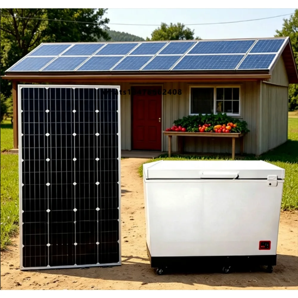 500L Solar-Powered Horizontal Freezer for Home & Commercial Use - Off-Grid, Zero Electricity Cost, Durable Stainless Steel
